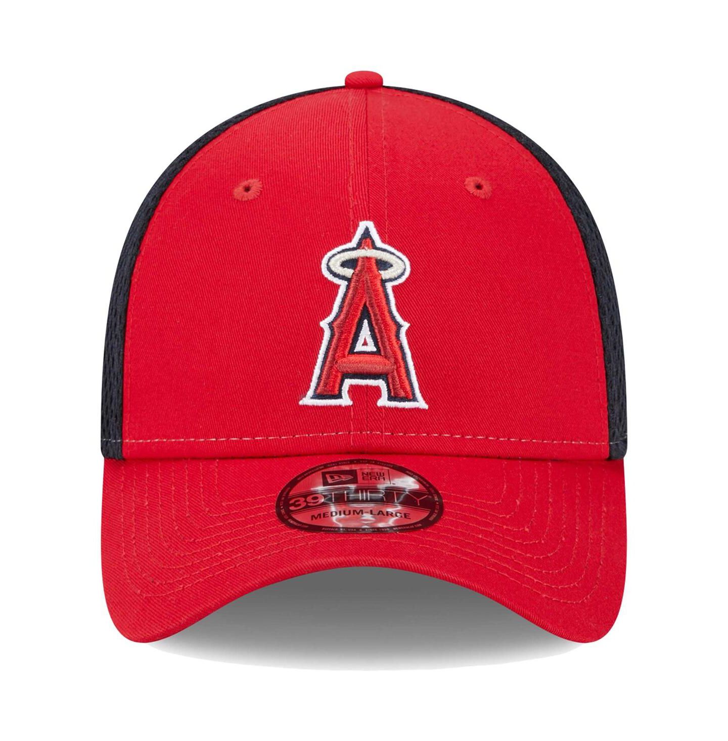 Мужская кепка New Era Red Los Angeles Angels Team Neo 39THIRTY Flex Hat — фото 3
