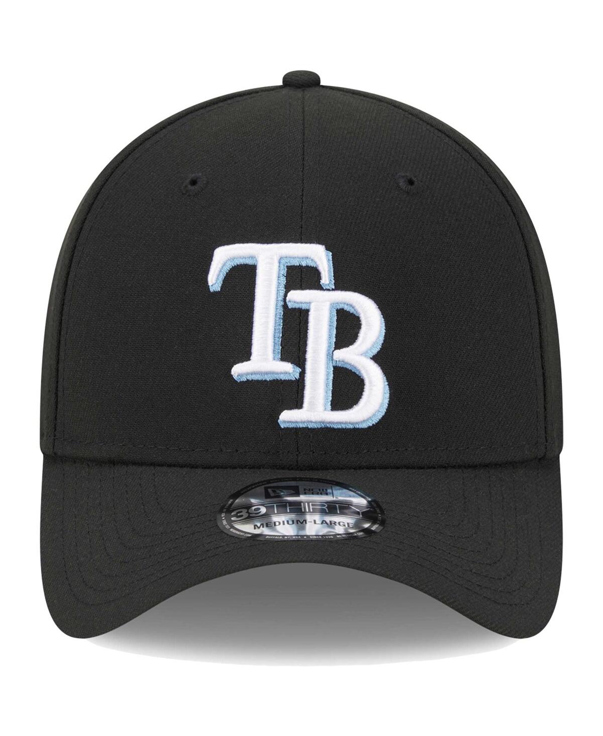 Men's New EraTampa Bay Rays Logo 39THIRTY Flex Hat - Black