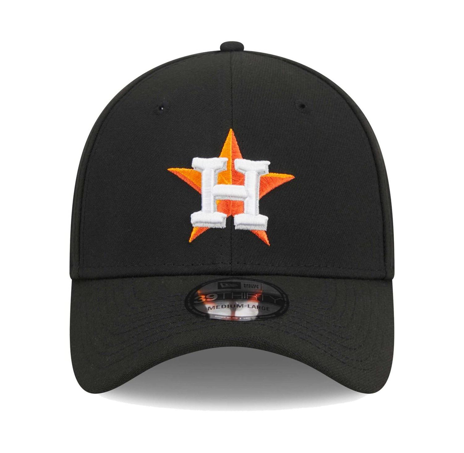 Men's Black Houston Astros Logo 39THIRTY Flex Hat