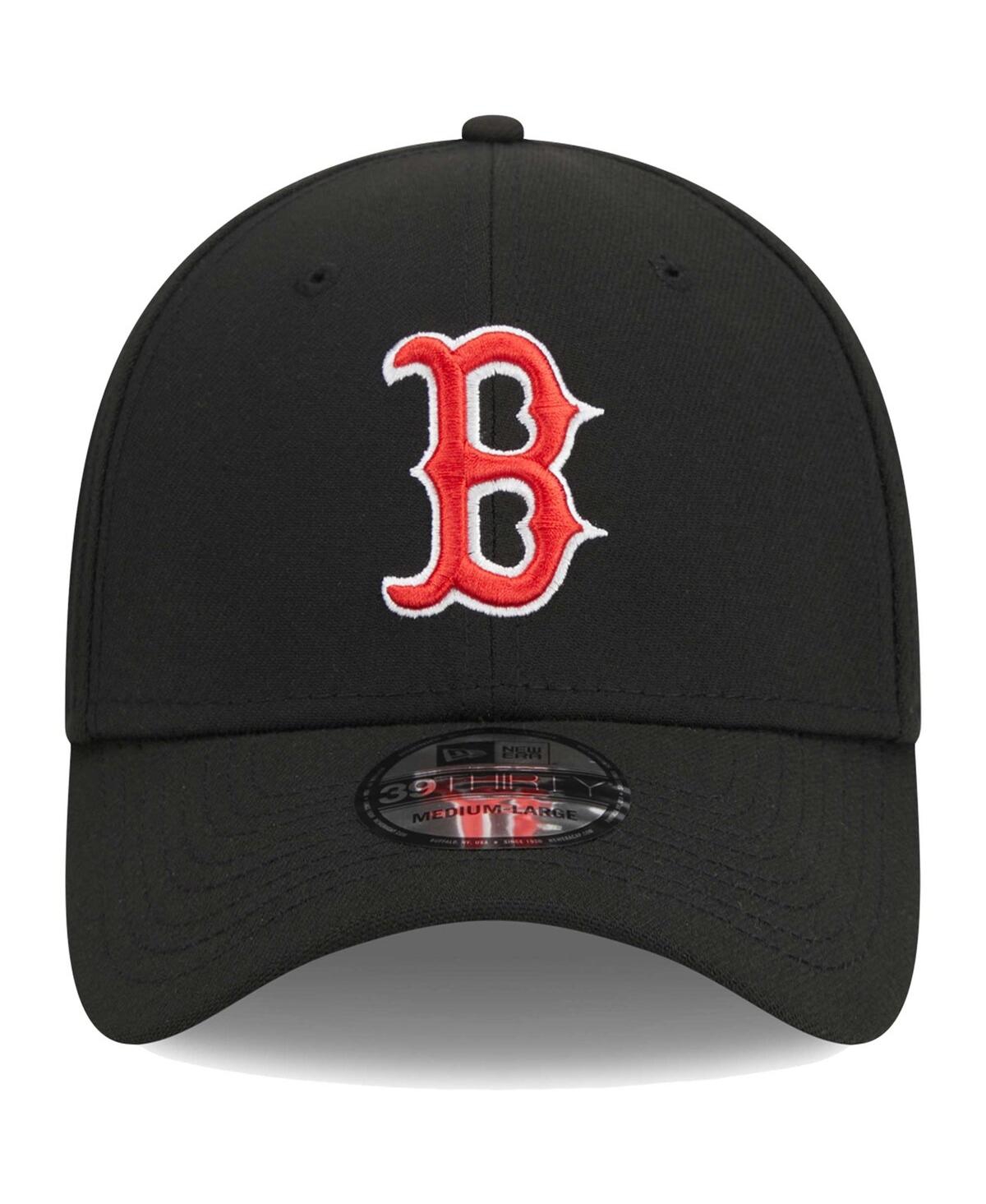 Men's New EraBoston Red Sox Logo 39THIRTY Flex Hat - Black