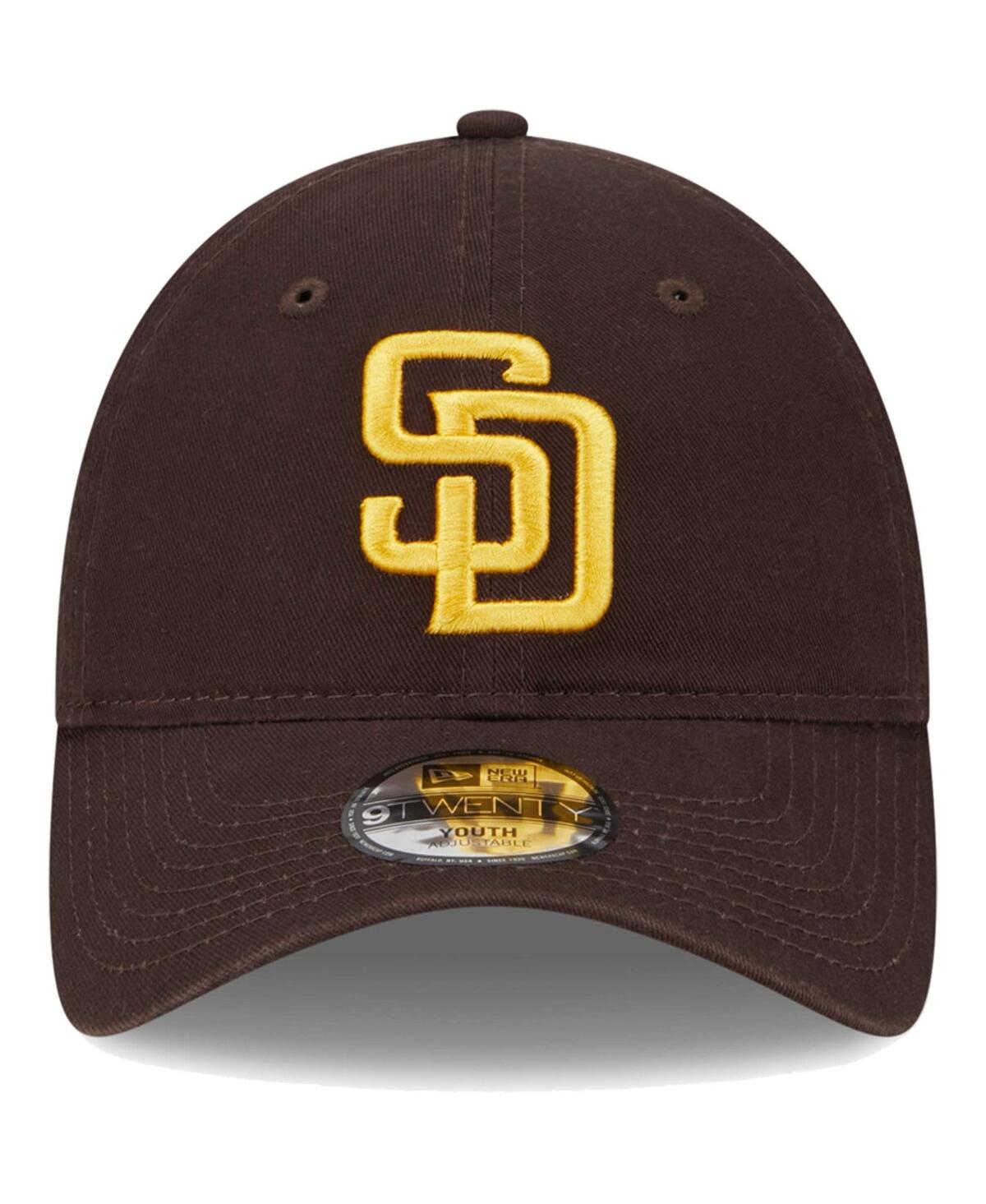 New Era Little Boys And Girls  Brown San Diego Padres Team 9twenty Adjustable Hat In Brown