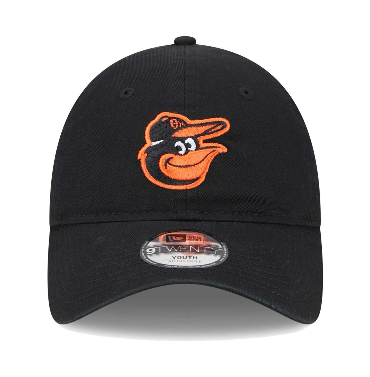 Детская кепка New Era Black Baltimore Orioles Team 9TWENTY Adjustable Hat — фото 3