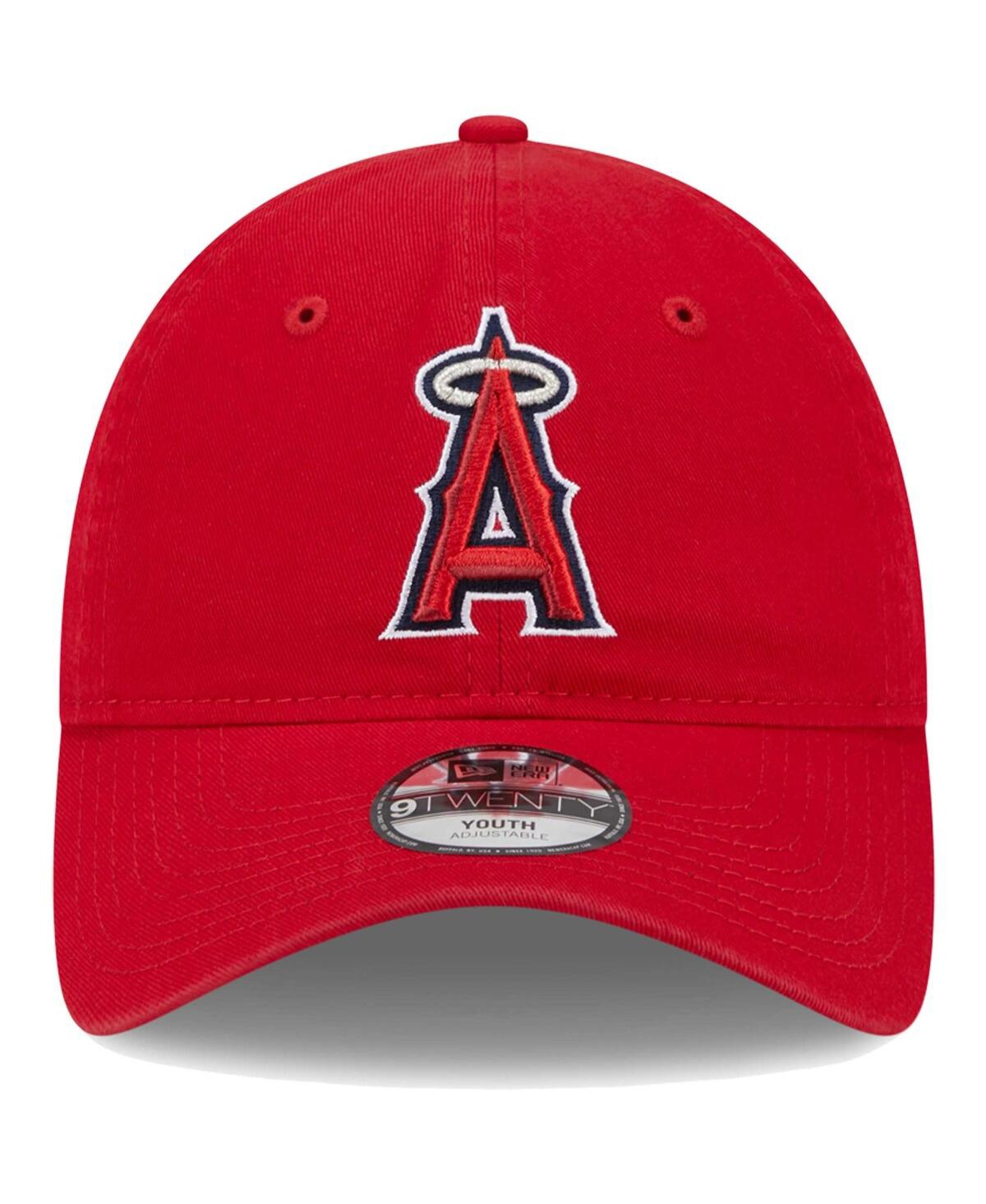 New Era Little Boys And Girls  Red Los Angeles Angels Team 9twenty Adjustable Hat In Red