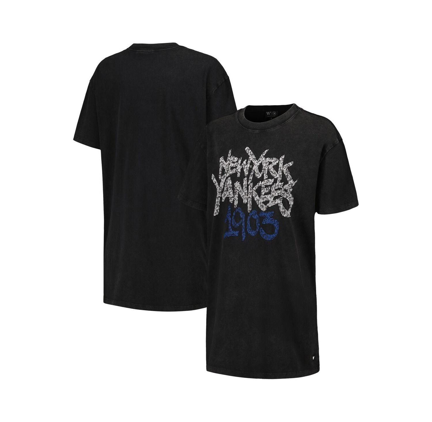 Women's Black New York Yankees T-shirt Dress