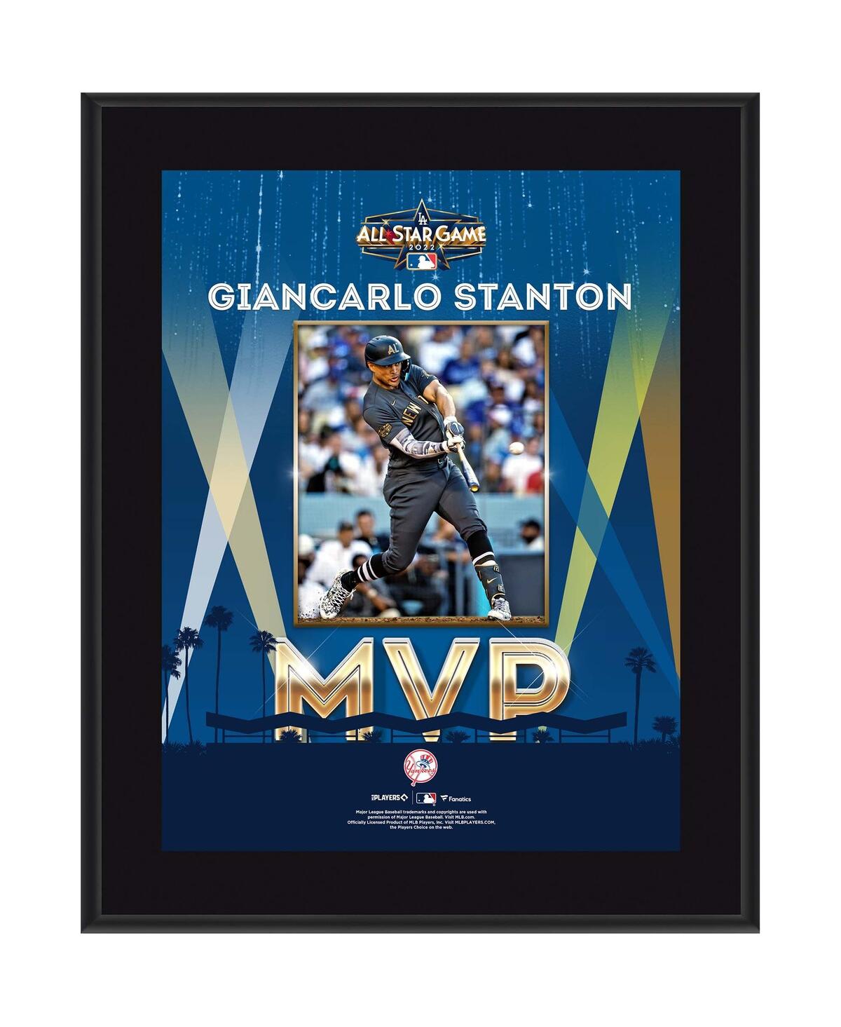 Fanatics Authentic Giancarlo Stanton New York Yankees 10.5" X 13" 2022 Mlb All-star Game Mvp Sublimated Plaque In Black