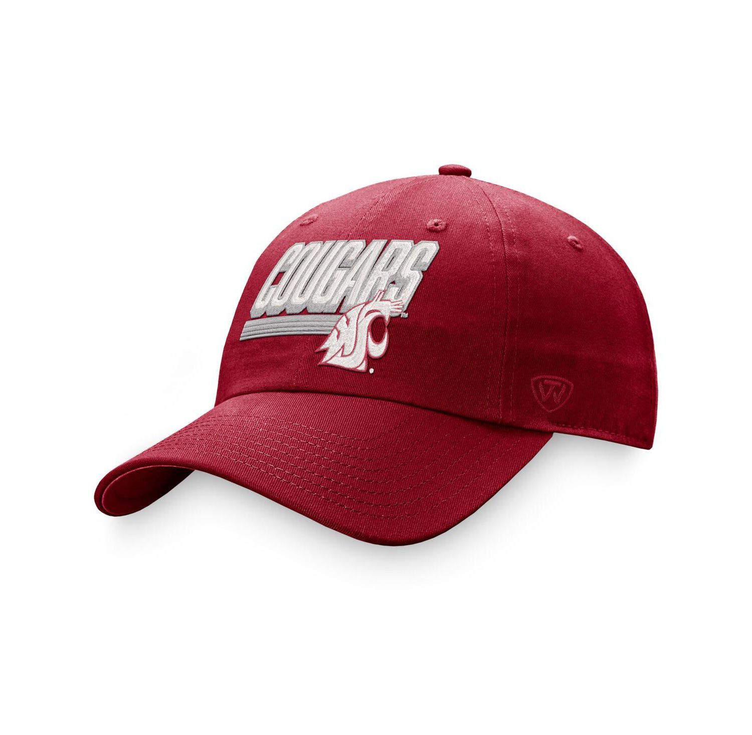 Men's Crimson Washington State Cougars Slice Adjustable Hat