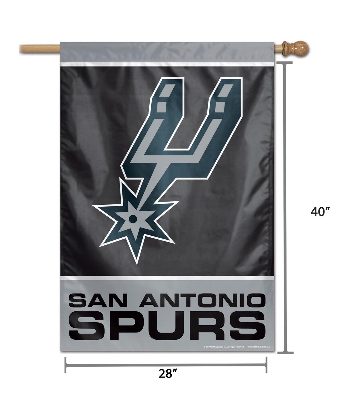 Wincraft San Antonio Spurs 28" X 40" Single-sided Vertical Banner In Gray,black