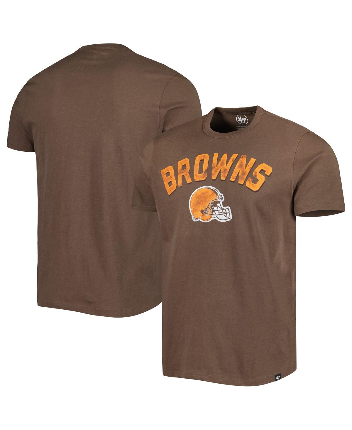 Shop 47 Brand Men's ' Brown Cleveland Browns All Arch Franklin T-shirt