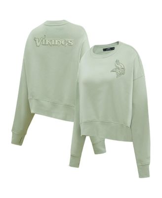 Women's Green Minnesota Vikings Neutral Pullover Sweatshirt