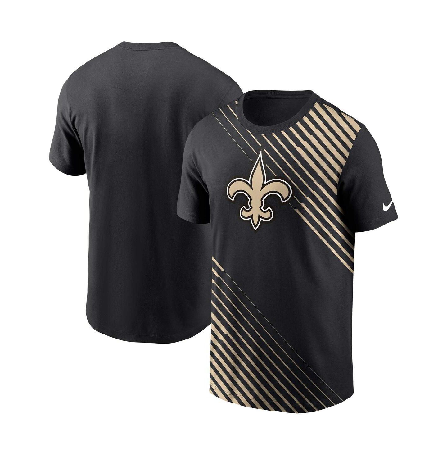 Мужская футболка Nike Black New Orleans Saints Yard Line Fashion Asbury — фото 2