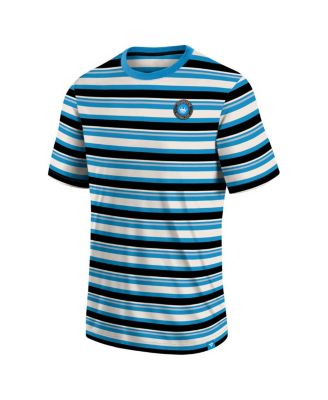 Men's Blue Charlotte FC Shot Clock Stripe T-shirt