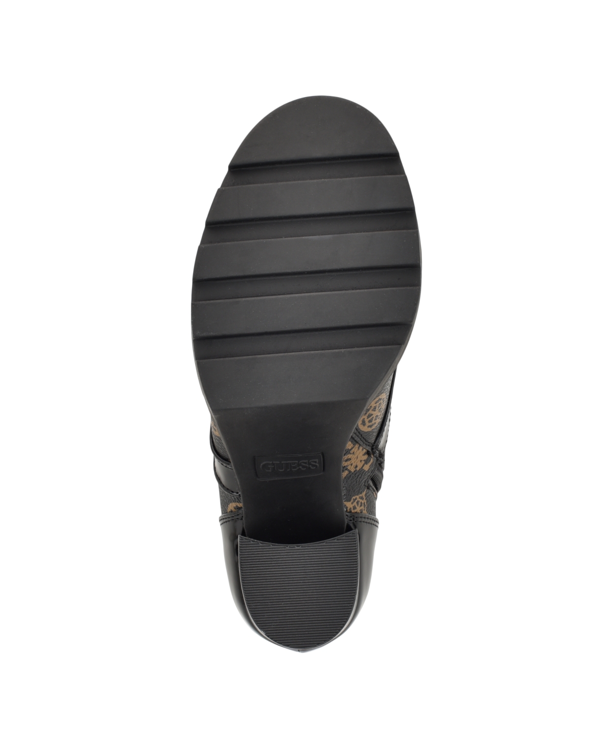 Guess Women's Neadyn Heeled Lug Sole Lace Up Hiker Booties In Black