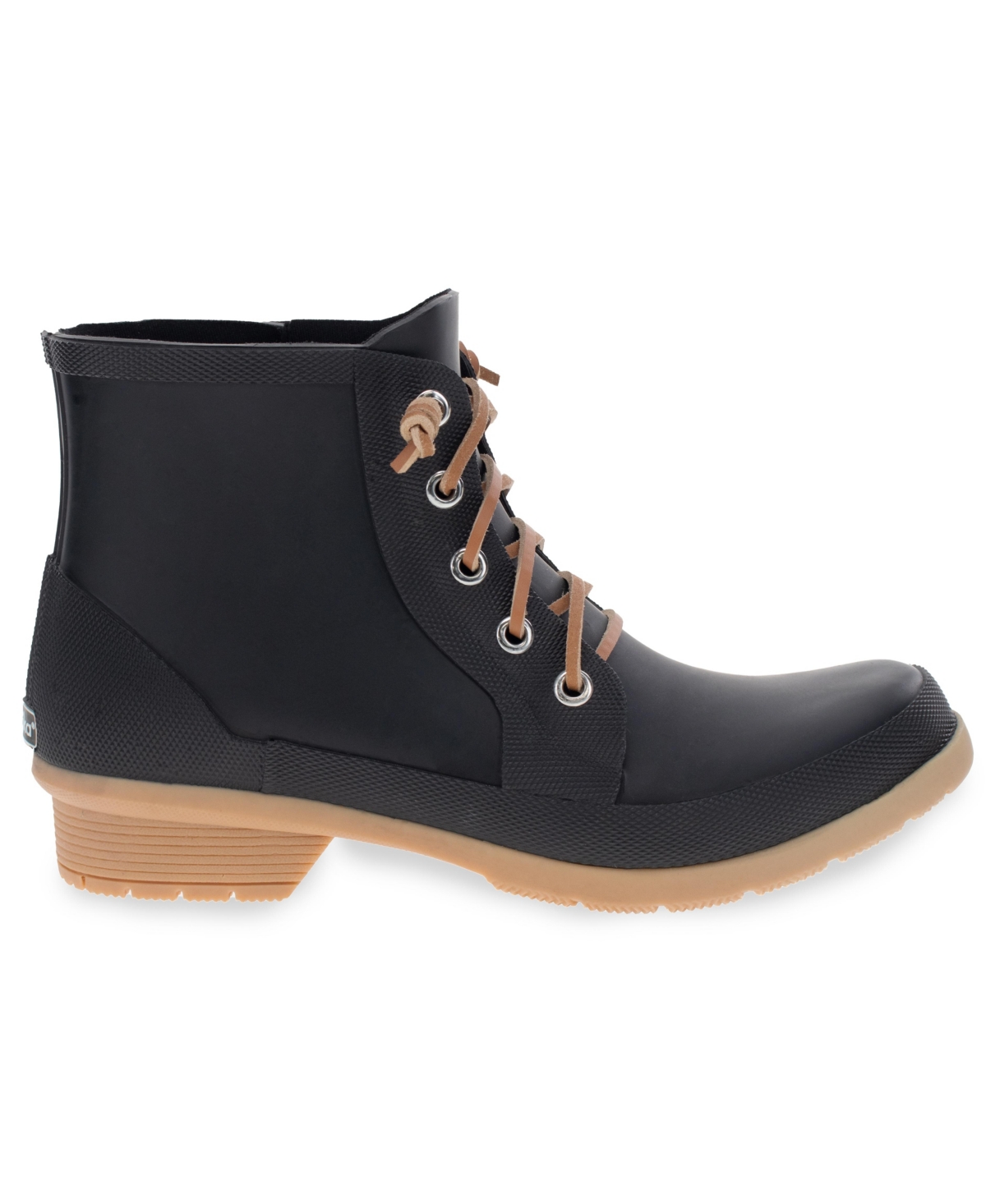 Women's Classic Lace Up Shortie Ankle Boot - Black