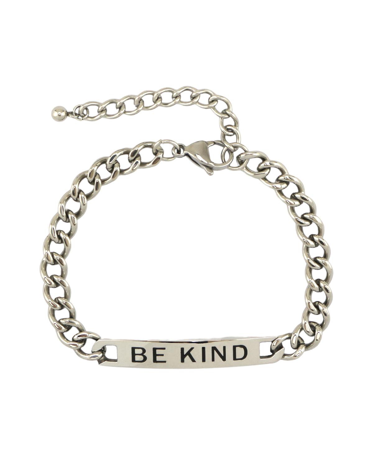 Be Kind Id Bracelet - Silver