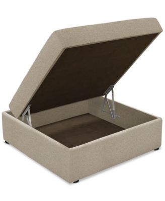 CLOSEOUT! Wrenley 36" Fabric Storage Ottoman, Created for Macy's