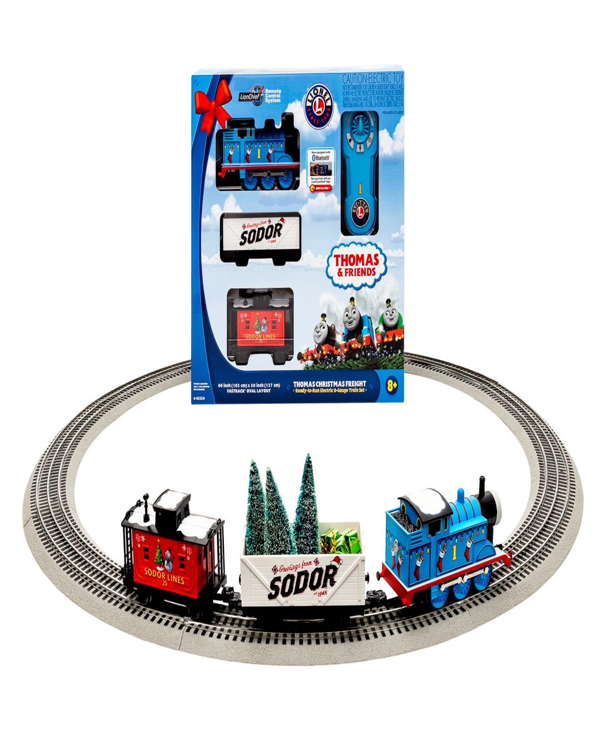 Lionel Kids' Mattel Thomas Friends Christmas Lionchief Bluetooth Train Set With Remote In Multi