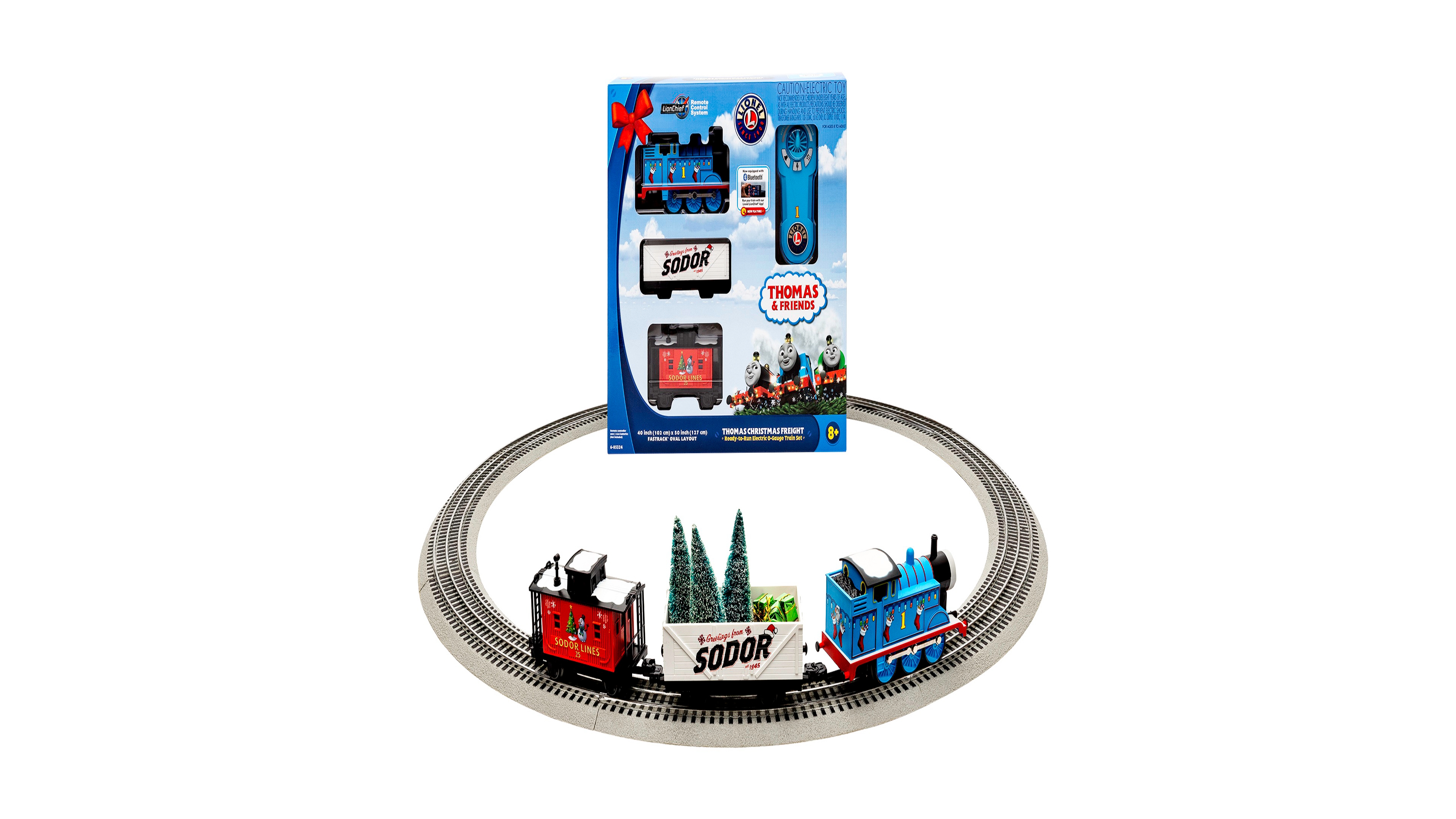 Lionel Mattel Thomas Friends Christmas Lionchief Bluetooth Train Set with Remote