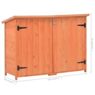 Garden Storage Shed 50.4"x16.5"x35.8" Wood