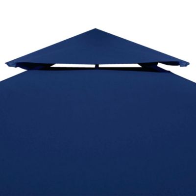Gazebo Top Cover Blue Polyester with PVC coating 13.1 x 9.8 ft