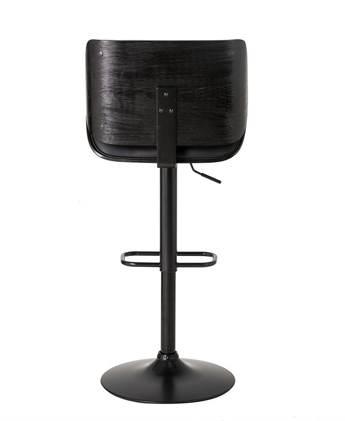 Glitzhome Set of 2 MidCentury Modern Adjustable Height Swivel Bar Stool Macy's