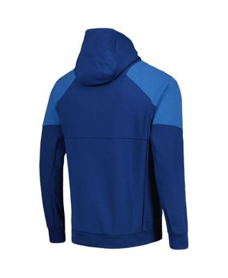 Men's Blue Seattle Sounders FC 2023 Player Travel Pullover Hoodie