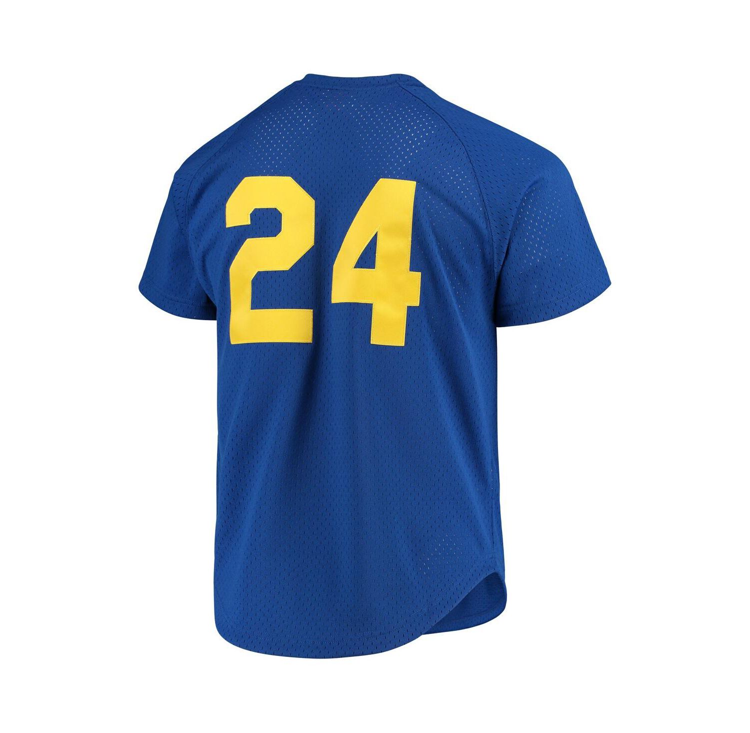 Men's Ken Griffey Jr. Royal Seattle Mariners Cooperstown Mesh Batting Practice Jersey