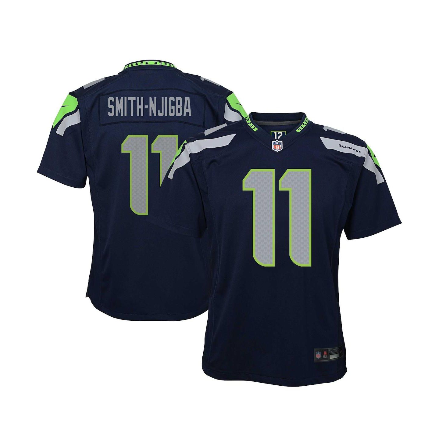 Детская игровая джерси Nike Jaxon Smith-Njigba Seattle Seahawks, цвет: Тёмно-синий — фото 1