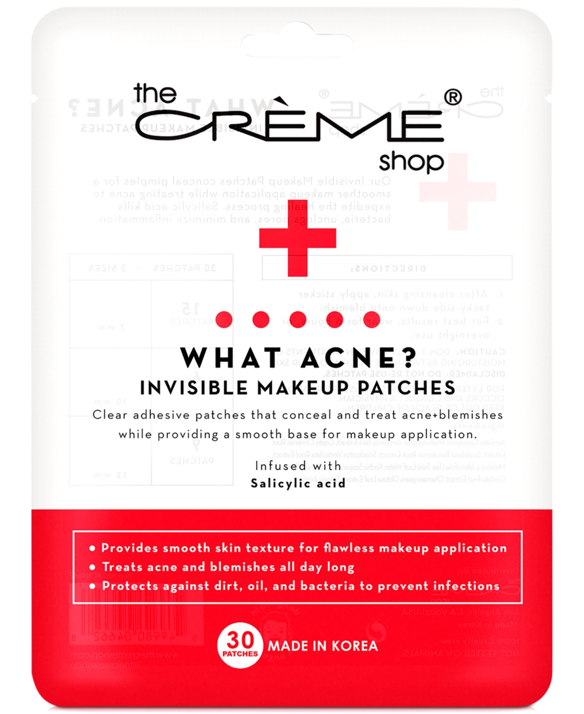 The Creme Shop What Acne? Invisible Makeup Patches In No Color