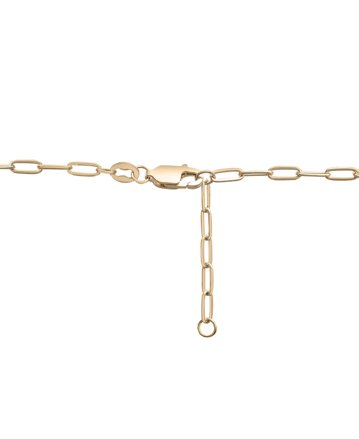 Heart Cluster Paperclip Link Bracelet (3/4 ct. t.w.) in 14k Gold-Plated Sterling Silver - GARNET