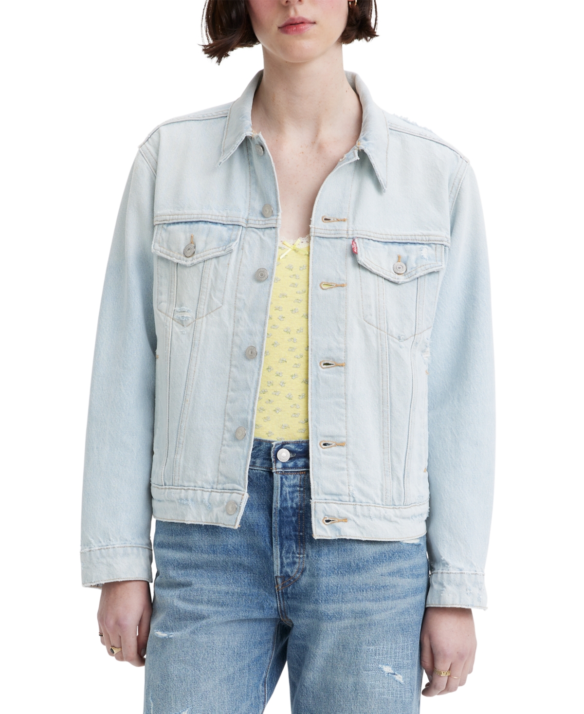 Levi's ex boyfriend trucker jacket soft as butter hotsell