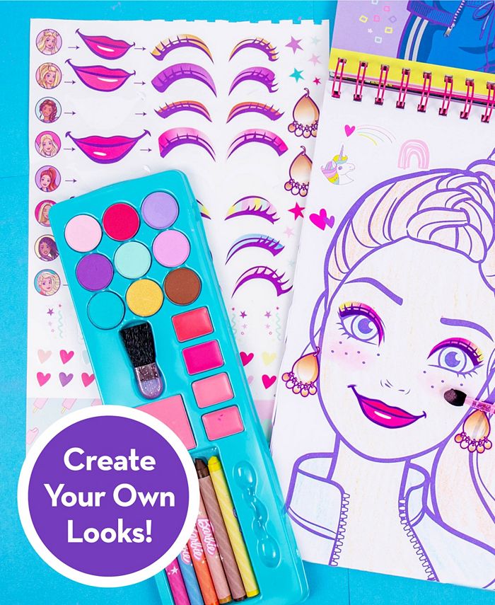 Barbie Makeup Magazine Set, 63 Piece - Multi