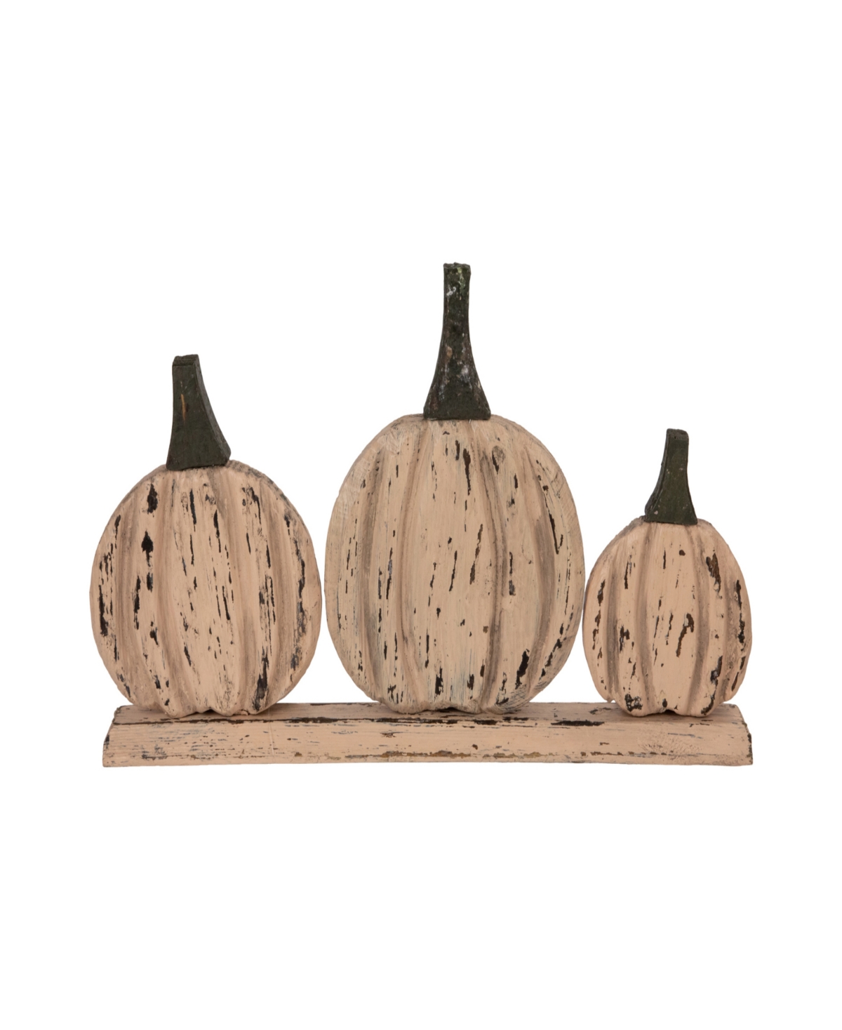 Northlight 16.5" Three Little Pumpkins Fall Harvest Decoration In Neutral