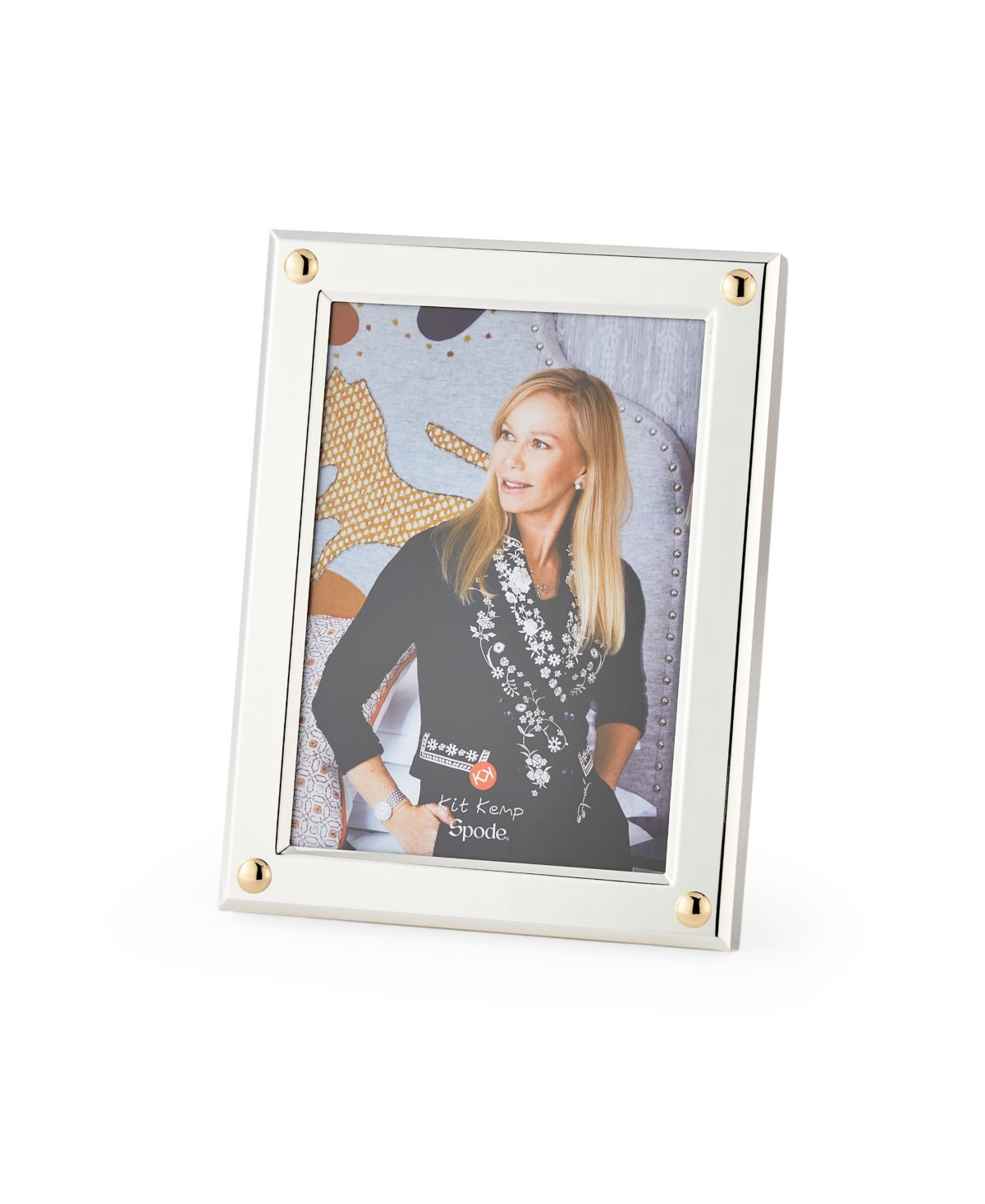 Portmeirion Cabochon Photo Frame, 5" X 7" In Silver