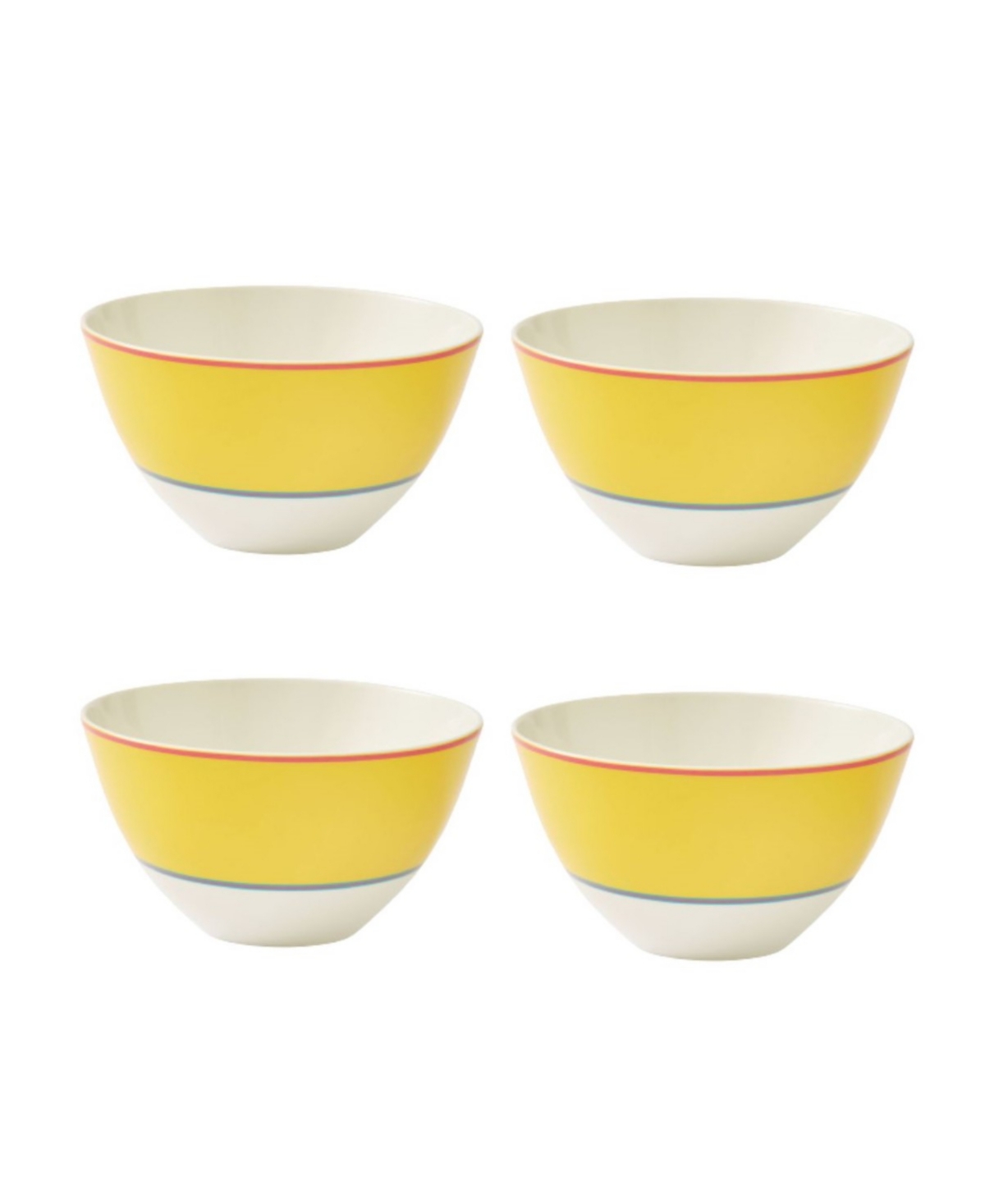 Calypso 4 Piece Bowls Set, Service for 4 - Stripe