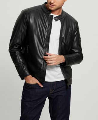 Macys leather moto jacket best sale