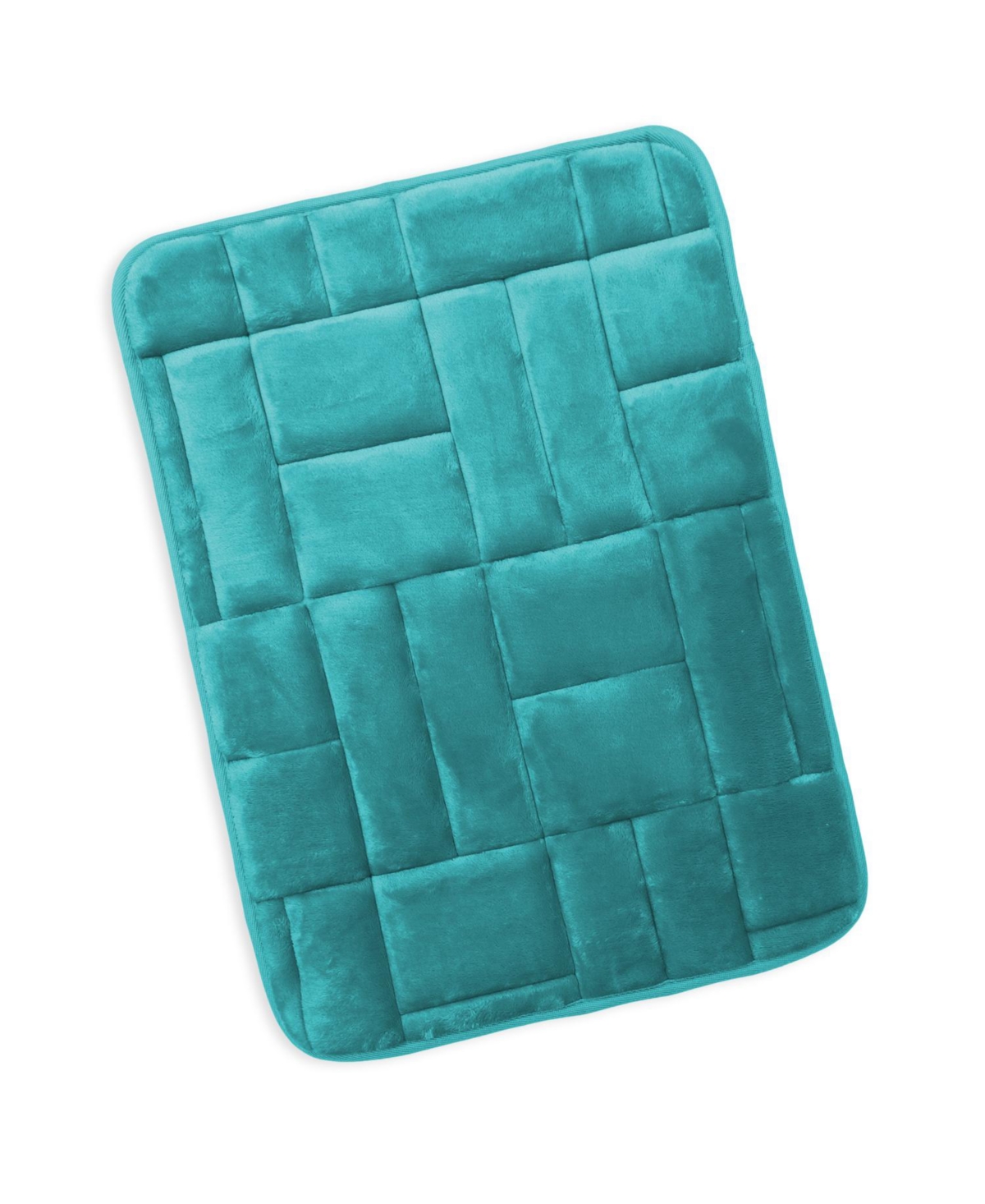 Ultra Soft Non-Slip Plush Memory Foam Bath Rug - Small 17