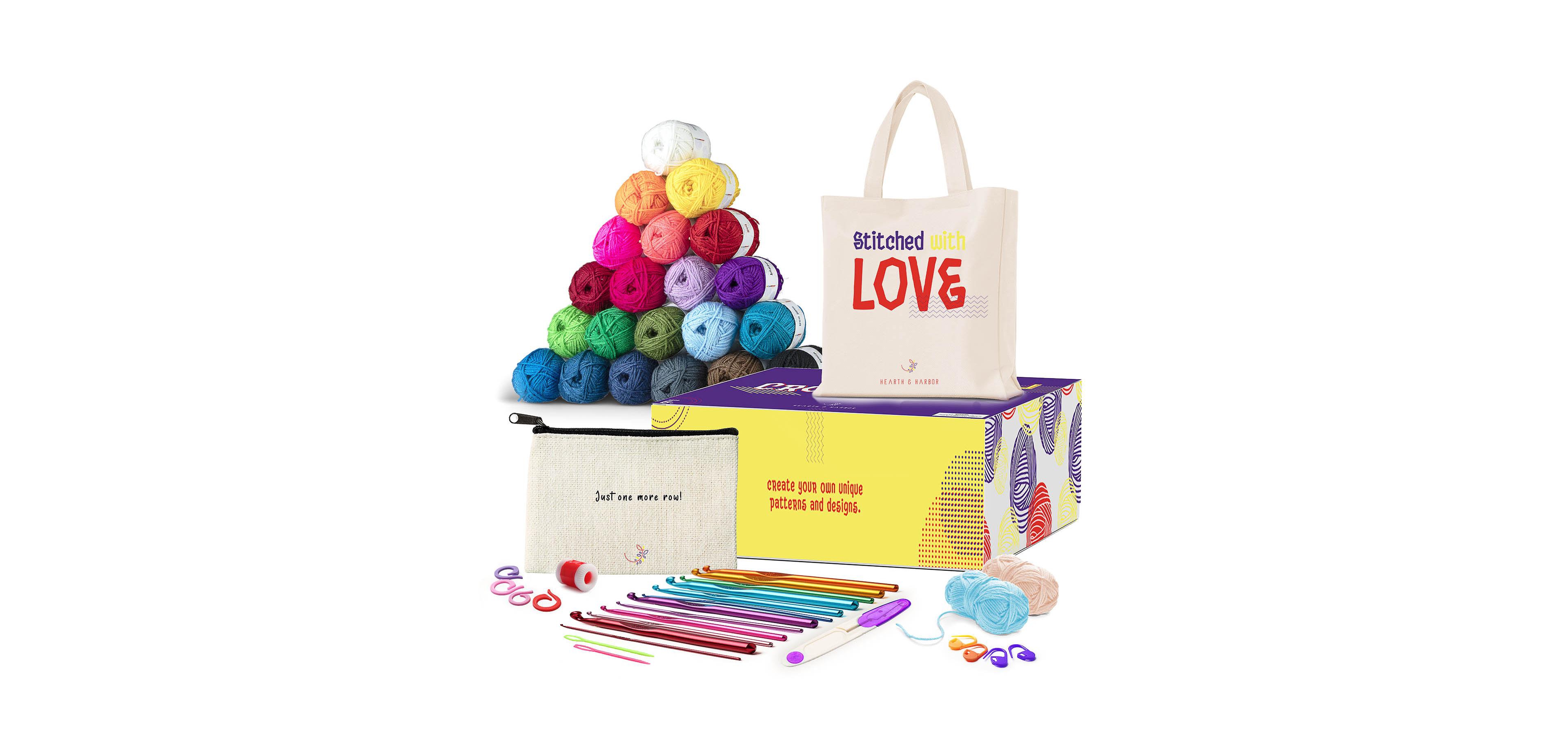 43 Piece Crochet Kit for Beginners Adults and Kids