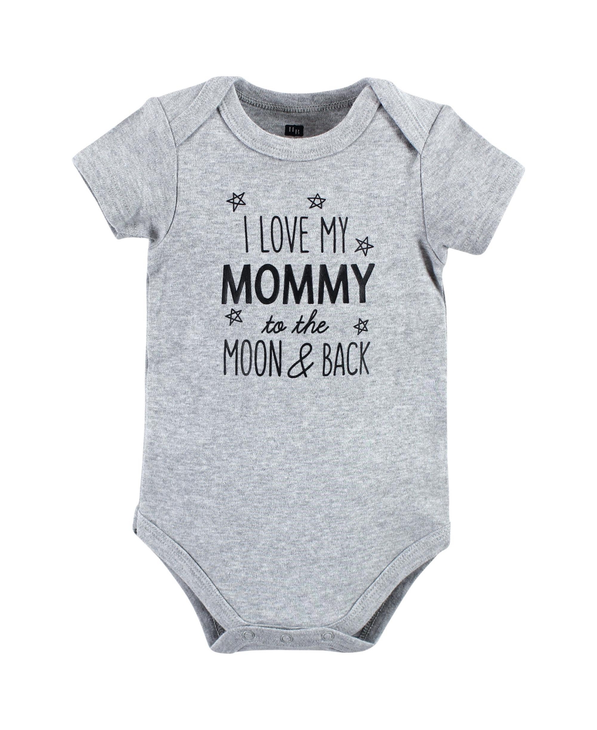 Hudson Baby Baby Boys Cotton Bodysuits, 3-Pack - Mom dad moon back