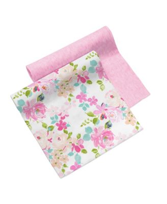 Swaddle Blanket — 2 Pack — Premium Activewear Jersey Knit — Swaddle, Blanket, Nursing Cover & More