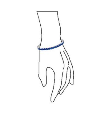 12 CTW 4 Prong Basket Set Solitaire Round Cubic Zirconia CZ Tennis Bracelet Prom 7.5 Inch