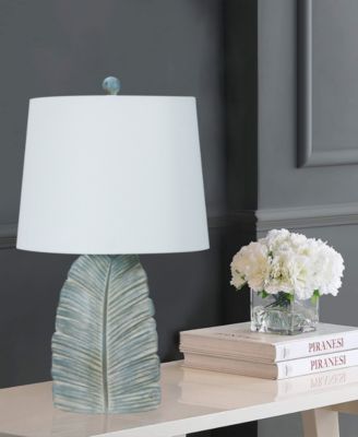 23"  Casual Resin Table Lamp with Designer Shade, Set of 2