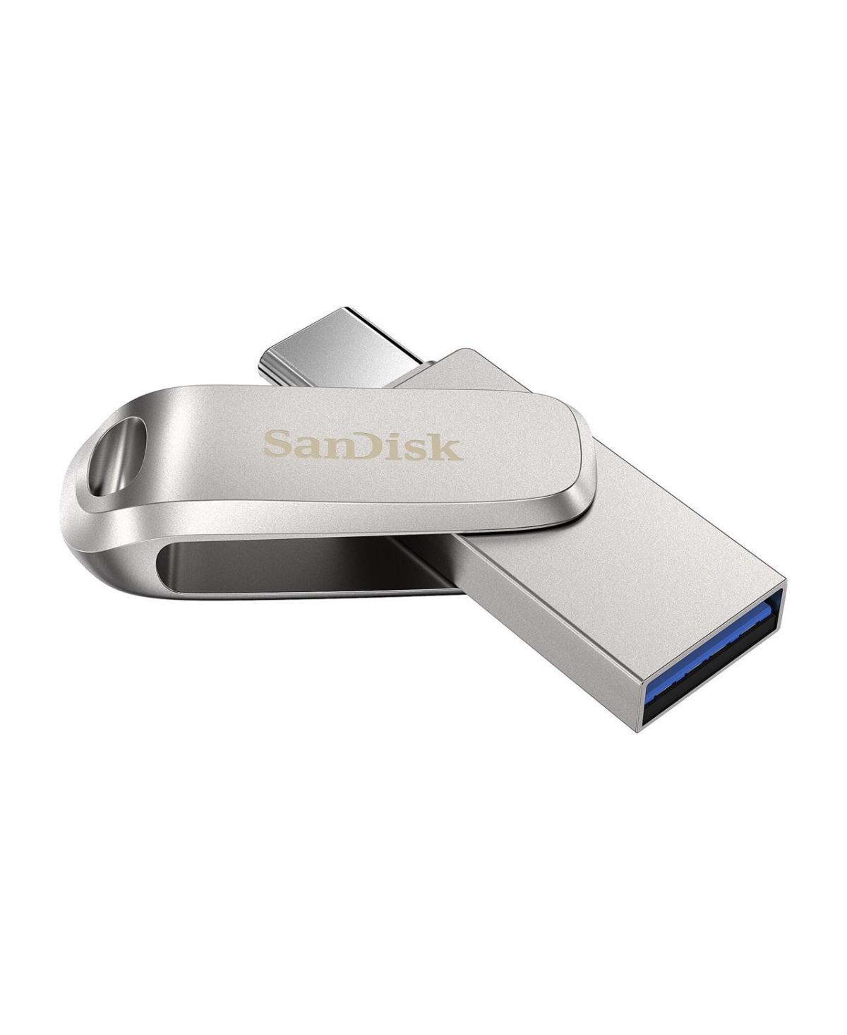 SDDDC4-032G-G46 32GB Ultra Dual Drive Luxe USB Type-C Flash Drive, Gray & Silver