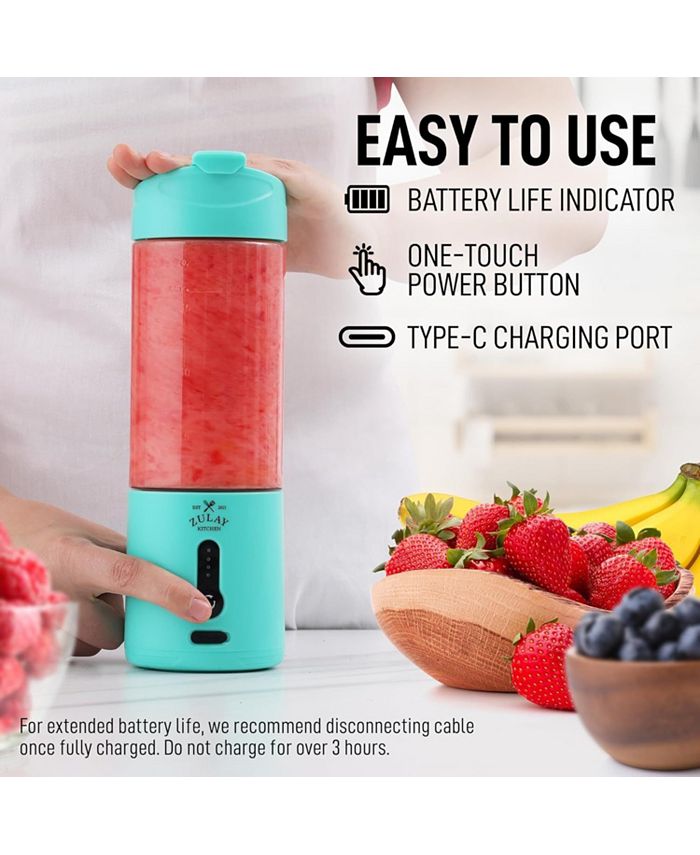 Zulay Kitchen Personal Portable Smoothie Blender that Crush Ice Macy's
