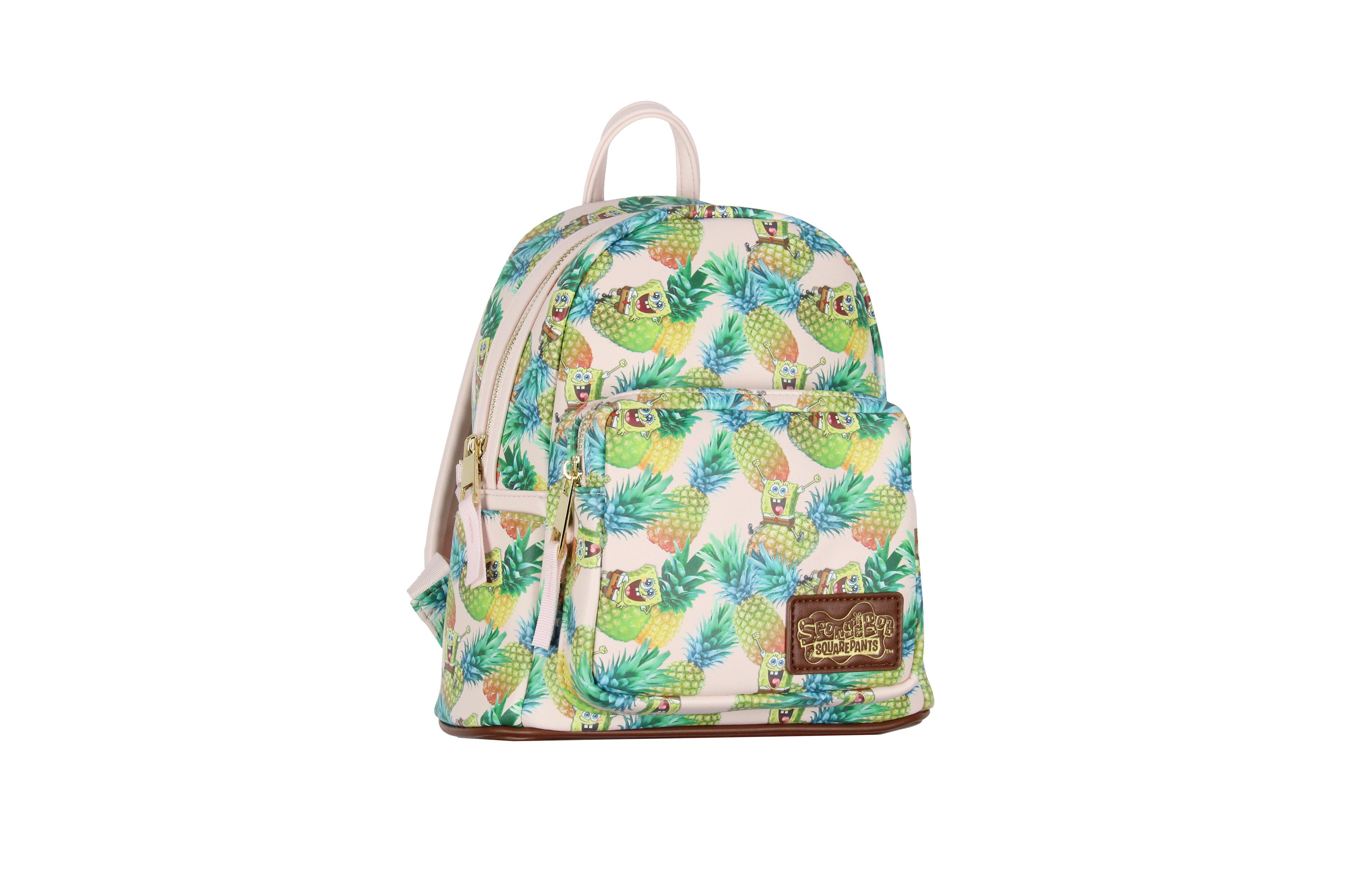 Nickelodeon SpongeBob SquarePants Cartoon Pineapple Tossed Print Mini Backpack