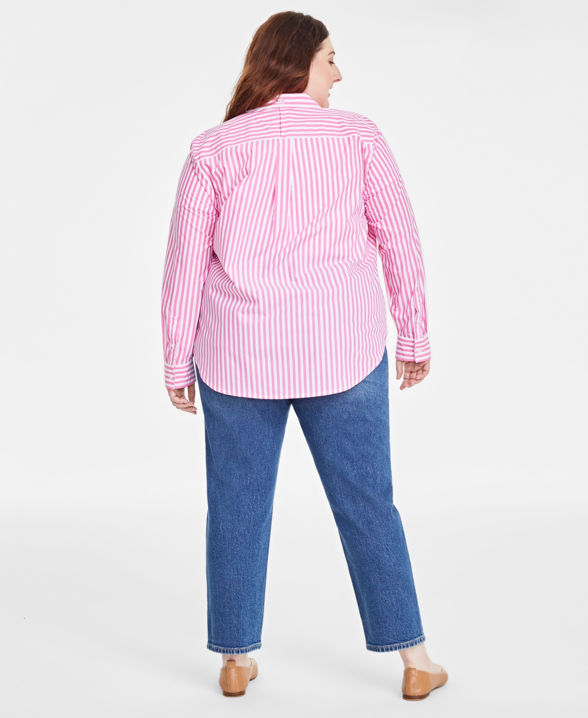 On 34th Plus Size Collared Button-Down Shirt, Created for Macy's