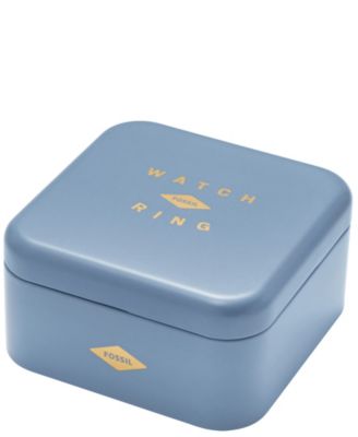 Women's Two-Hand Gold-Tone Stainless Steel Ring Watch, 15mm