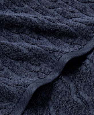 Sanders Cable Washcloth, 13" x 13"