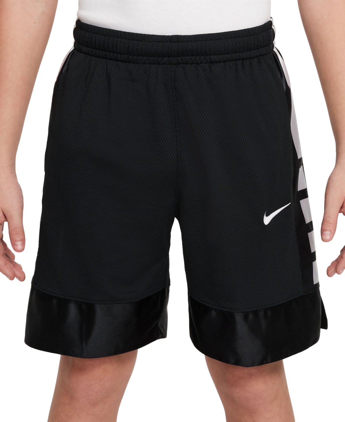 Nike Kids' Big Boys Elite Dri-fit Basketball Shorts In Black