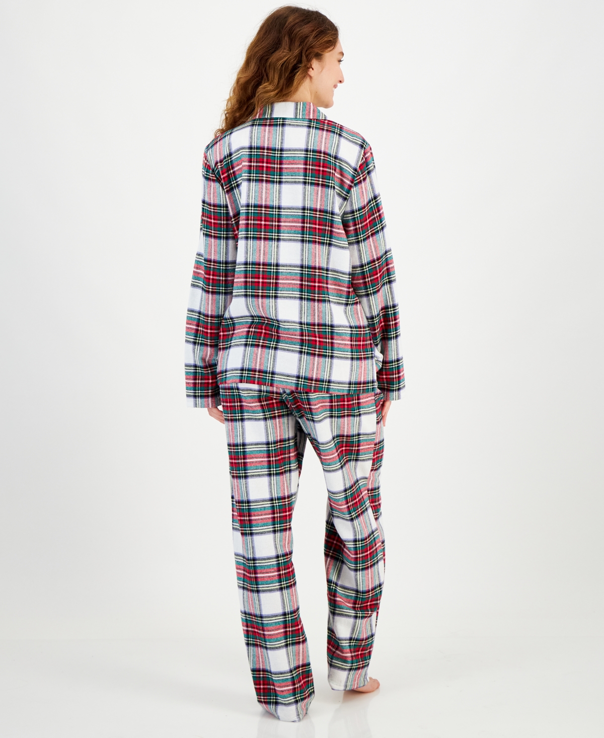 Matching Family Pajamas Women's Stewart Cotton Plaid Pajamas Set, Created for Macy's