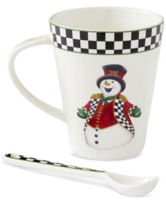 Christmas Tree Santa Mug & Spoon Set